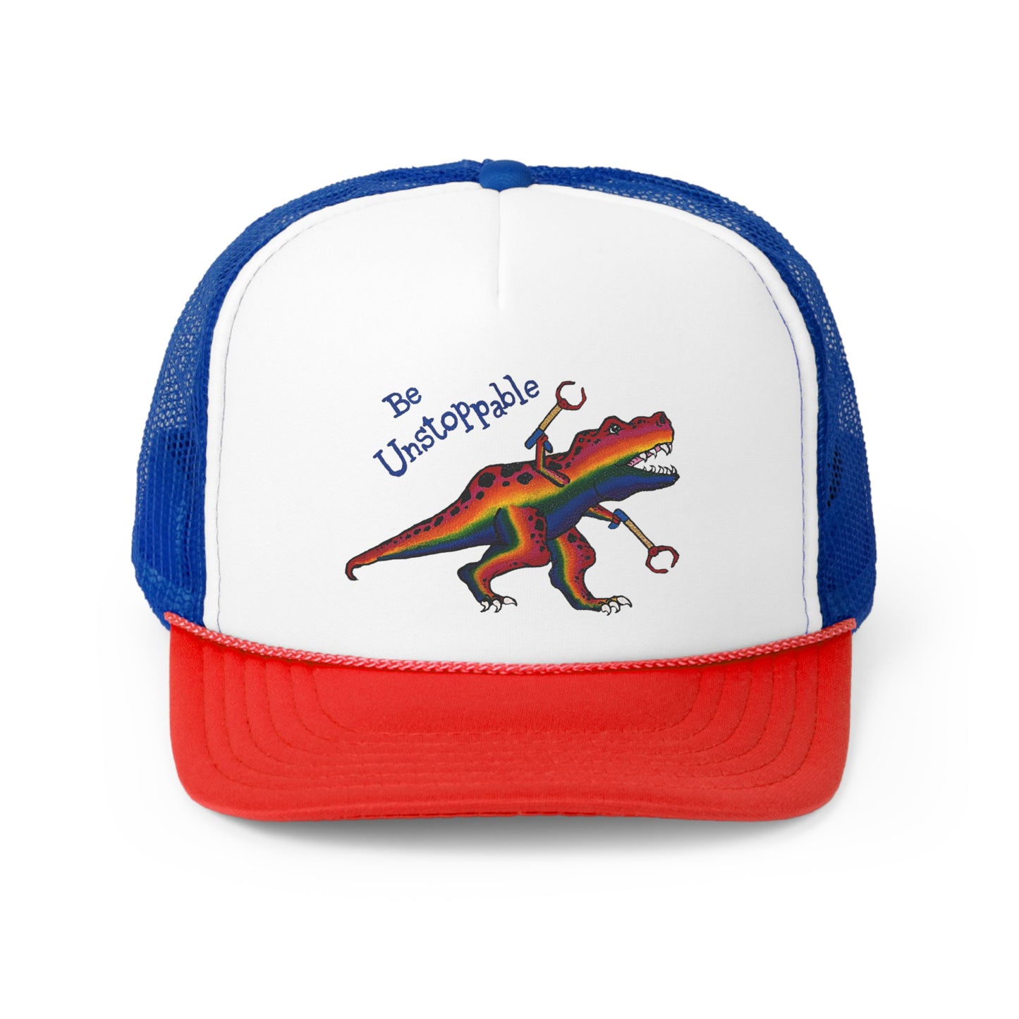 Unstoppable T-Rex Trucker Caps