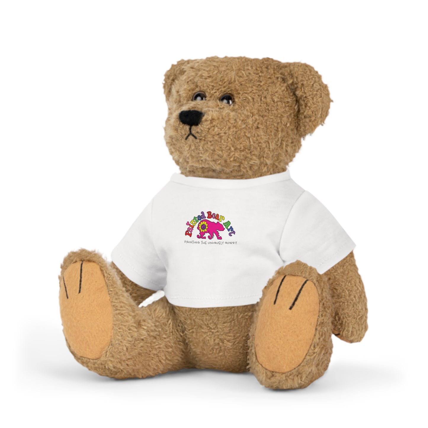 Painted Bear Art Plush Toy with T-Shirt