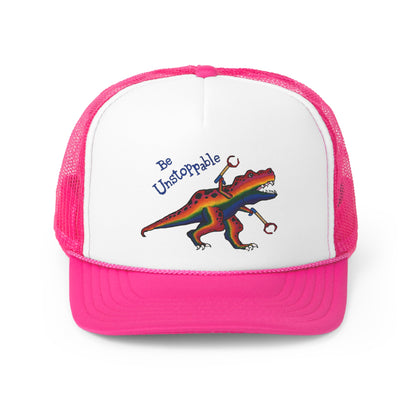 Unstoppable T-Rex Trucker Caps