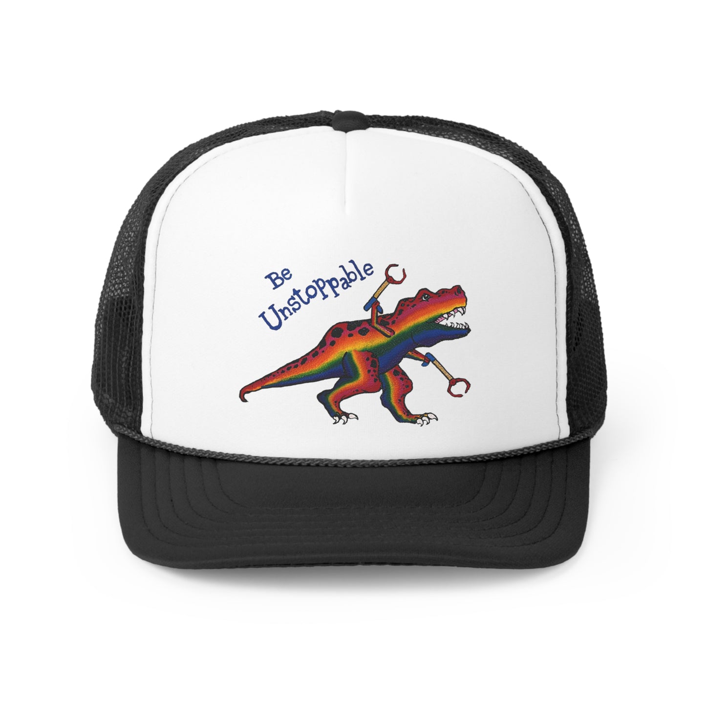 Unstoppable T-Rex Trucker Caps