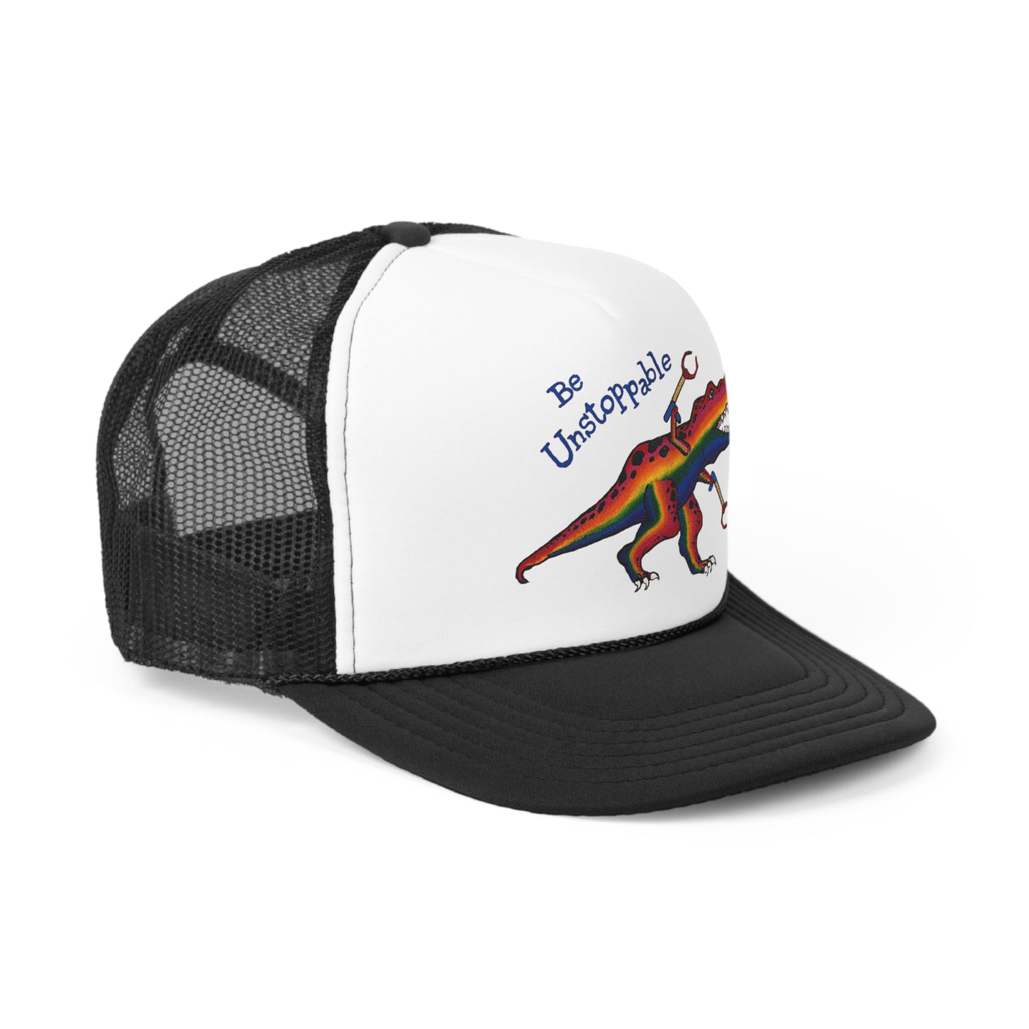 Unstoppable T-Rex Trucker Caps